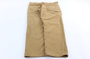 Carhartt Logo Patch Tan Relaxed Fit Pants - ThriftedThreads.com