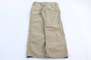 Carhartt Logo Patch Tan Relaxed Fit Pants - ThriftedThreads.com