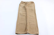 Carhartt Logo Patch Tan Relaxed Fit Pants - ThriftedThreads.com