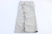 Carhartt Logo Patch Tan Relaxed Fit Pants - ThriftedThreads.com