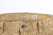 Carhartt Logo Patch Tan Relaxed Fit Pants - ThriftedThreads.com