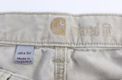 Carhartt Logo Patch Tan Relaxed Fit Pants - Pants - Thrifted Threads