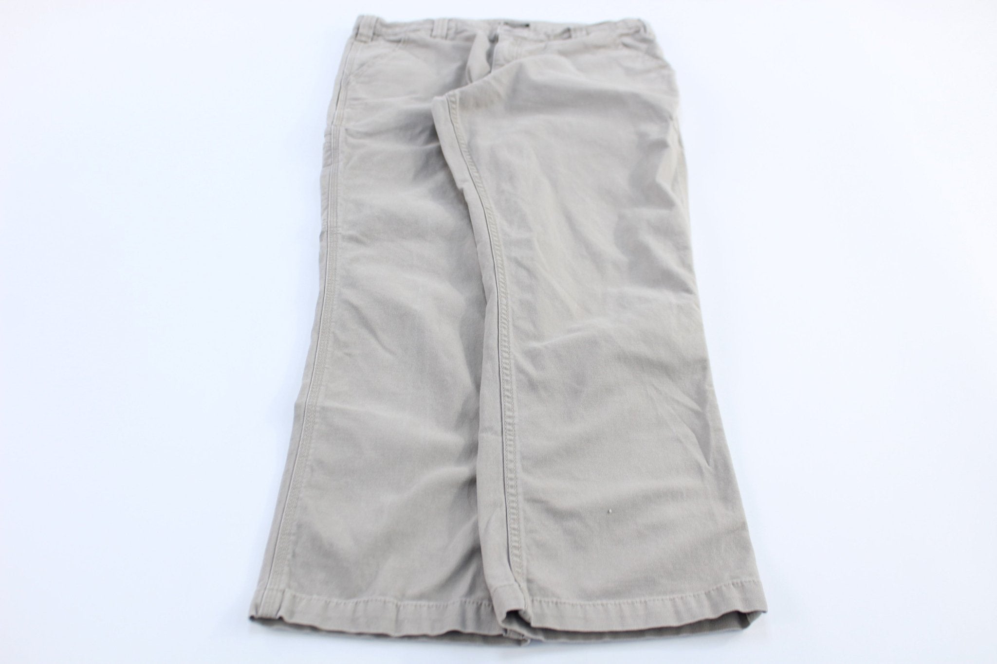 Carhartt Logo Patch Tan Relaxed Fit Pants - Pants - Thrifted Threads