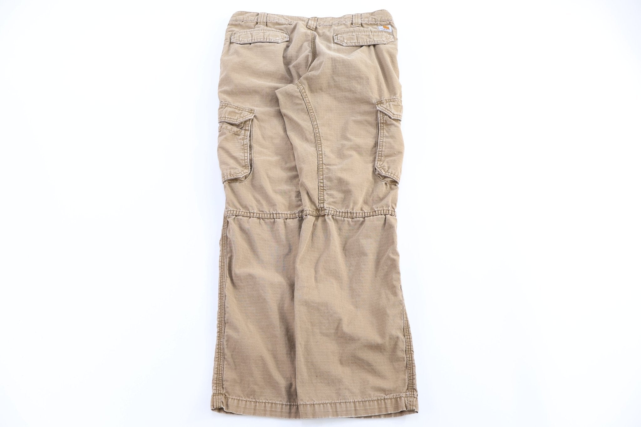 Carhartt Logo Patch Tan Relaxed Fit Pants - Pants - Thrifted Threads