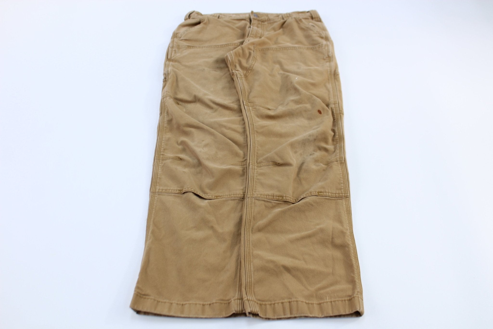 Carhartt Logo Patch Tan Relaxed Fit Pants - Pants/Shorts - Thrifted Threads