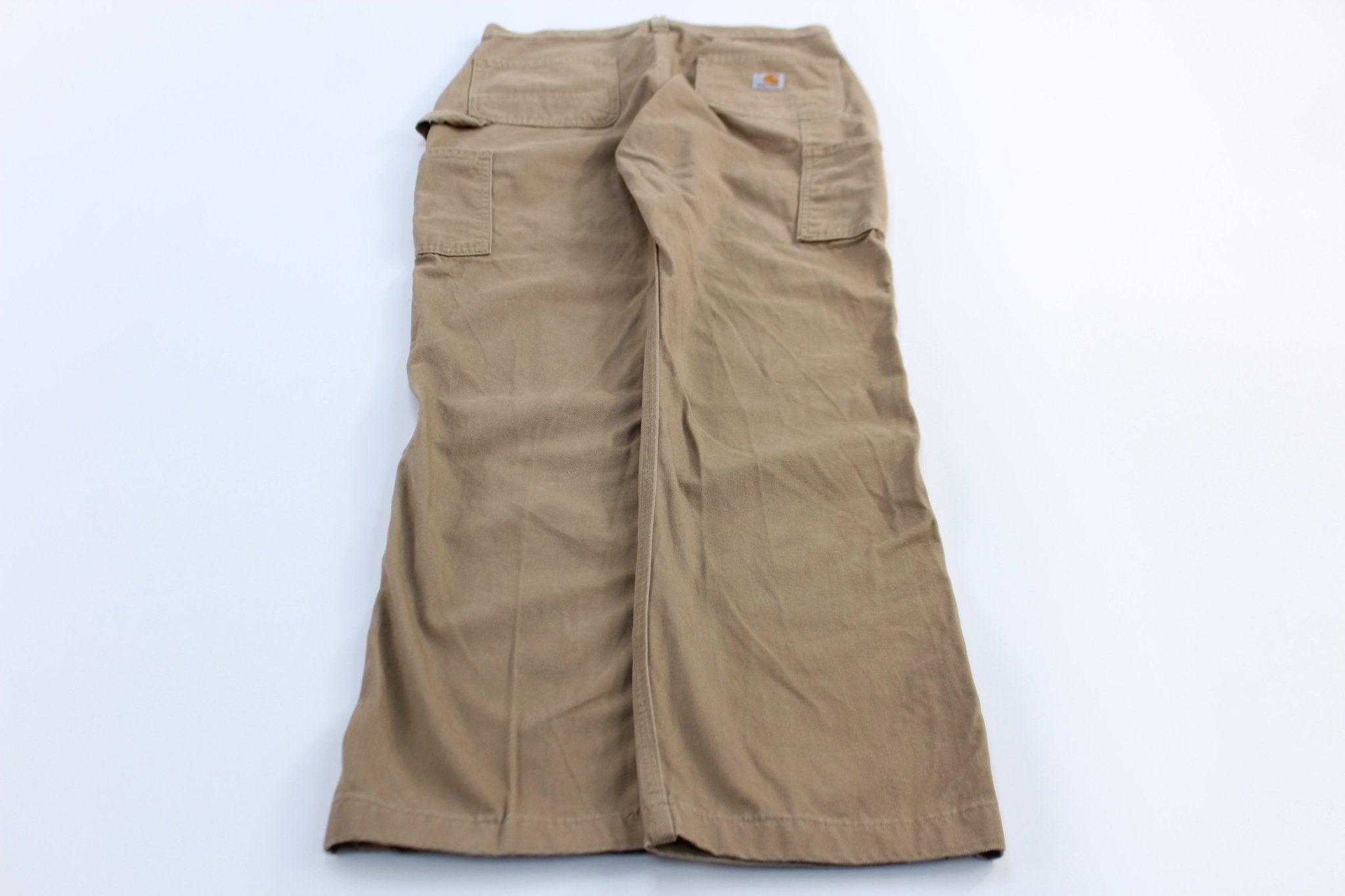 Carhartt Logo Patch Tan Relaxed Fit Pants - Pants/Shorts - Thrifted Threads
