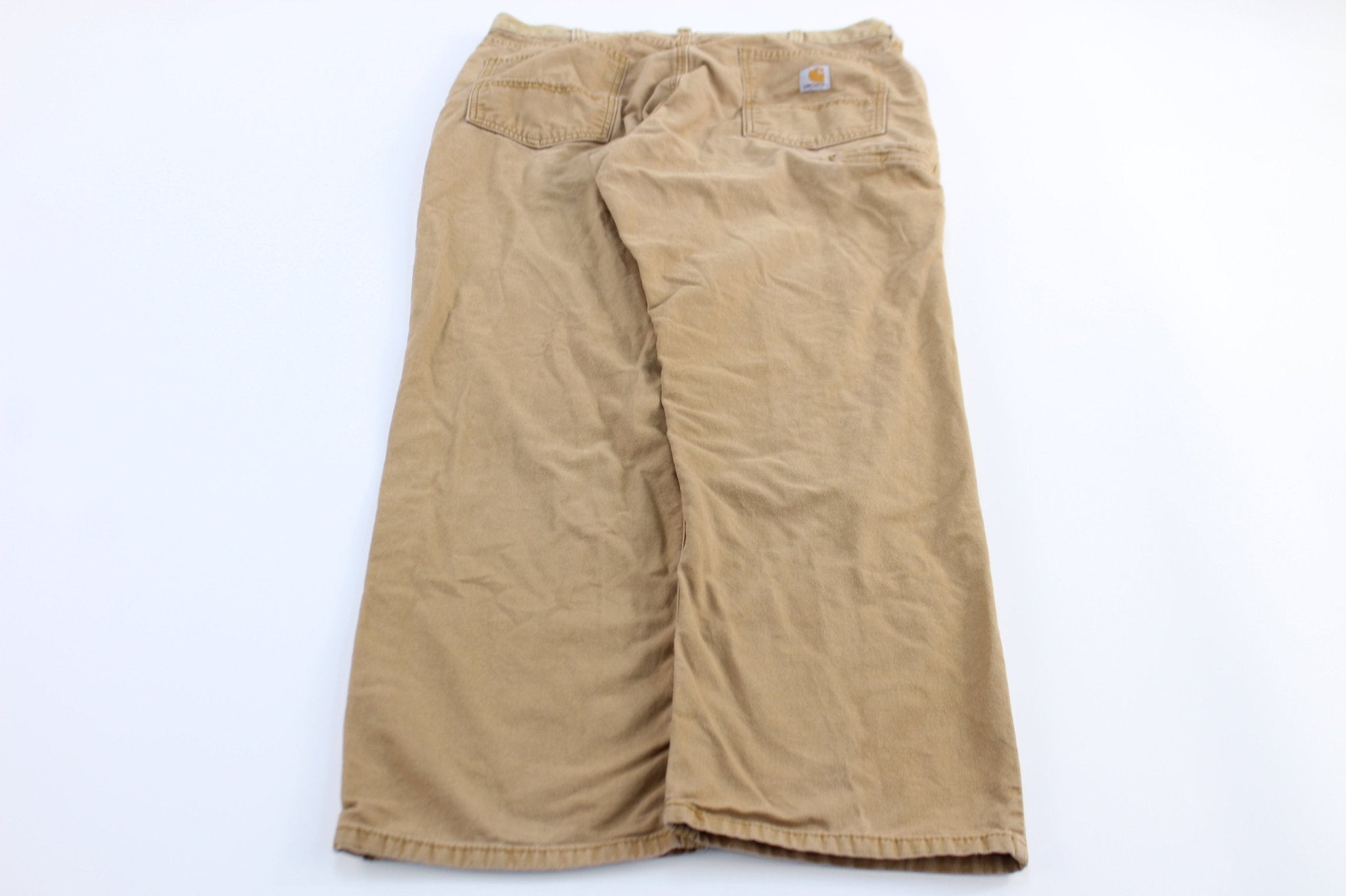 Carhartt Logo Patch Tan Relaxed Fit Pants - Pants/Shorts - Thrifted Threads