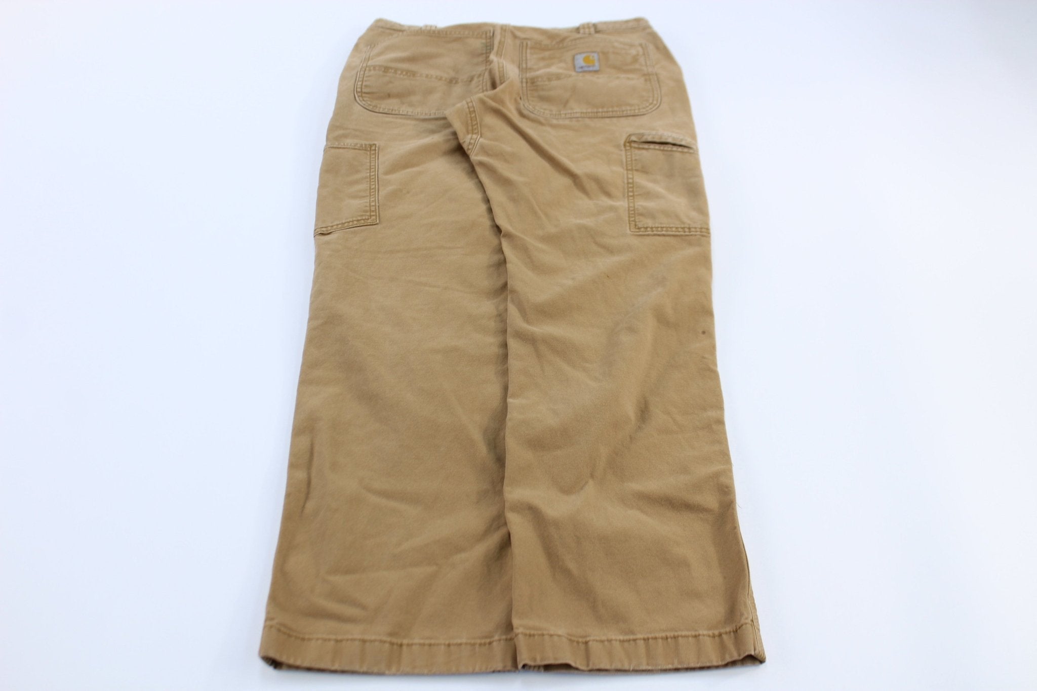Carhartt Logo Patch Tan Relaxed Fit Pants - Pants/Shorts - Thrifted Threads