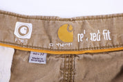 Carhartt Logo Patch Tan Relaxed Fit Pants - Pants/Shorts - Thrifted Threads