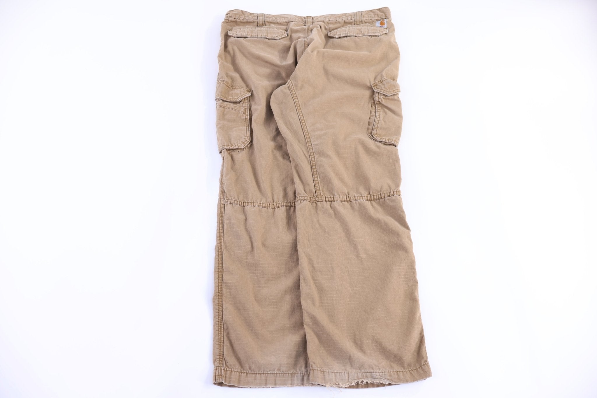 Carhartt Logo Patch Tan Relaxed Fit Pants - Pants/Shorts - Thrifted Threads