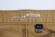 Carhartt Logo Patch Tan Relaxed Fit Pants - Pants/Shorts - Thrifted Threads