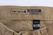 Carhartt Logo Patch Tan Relaxed Fit Pants - Pants/Shorts - Thrifted Threads
