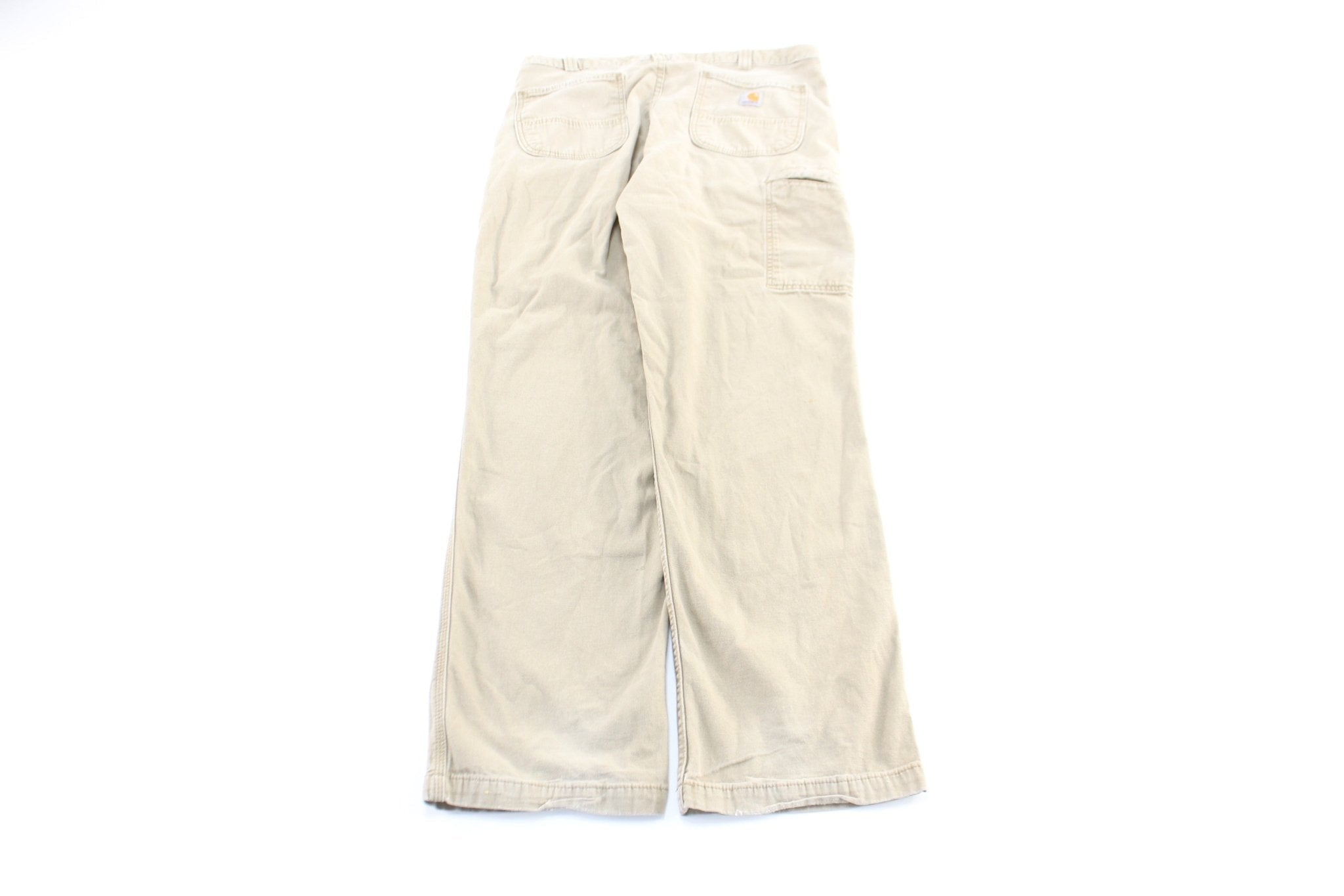 Carhartt Logo Patch Tan Relaxed Fit Pants - Pants/Shorts - Thrifted Threads