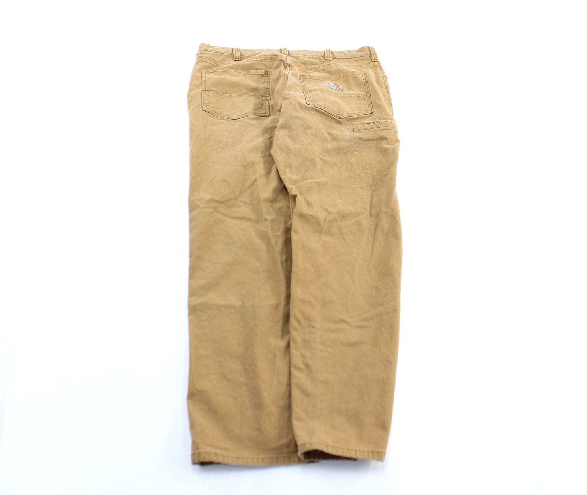 Carhartt Logo Patch Tan Relaxed Fit Pants - Pants/Shorts - Thrifted Threads