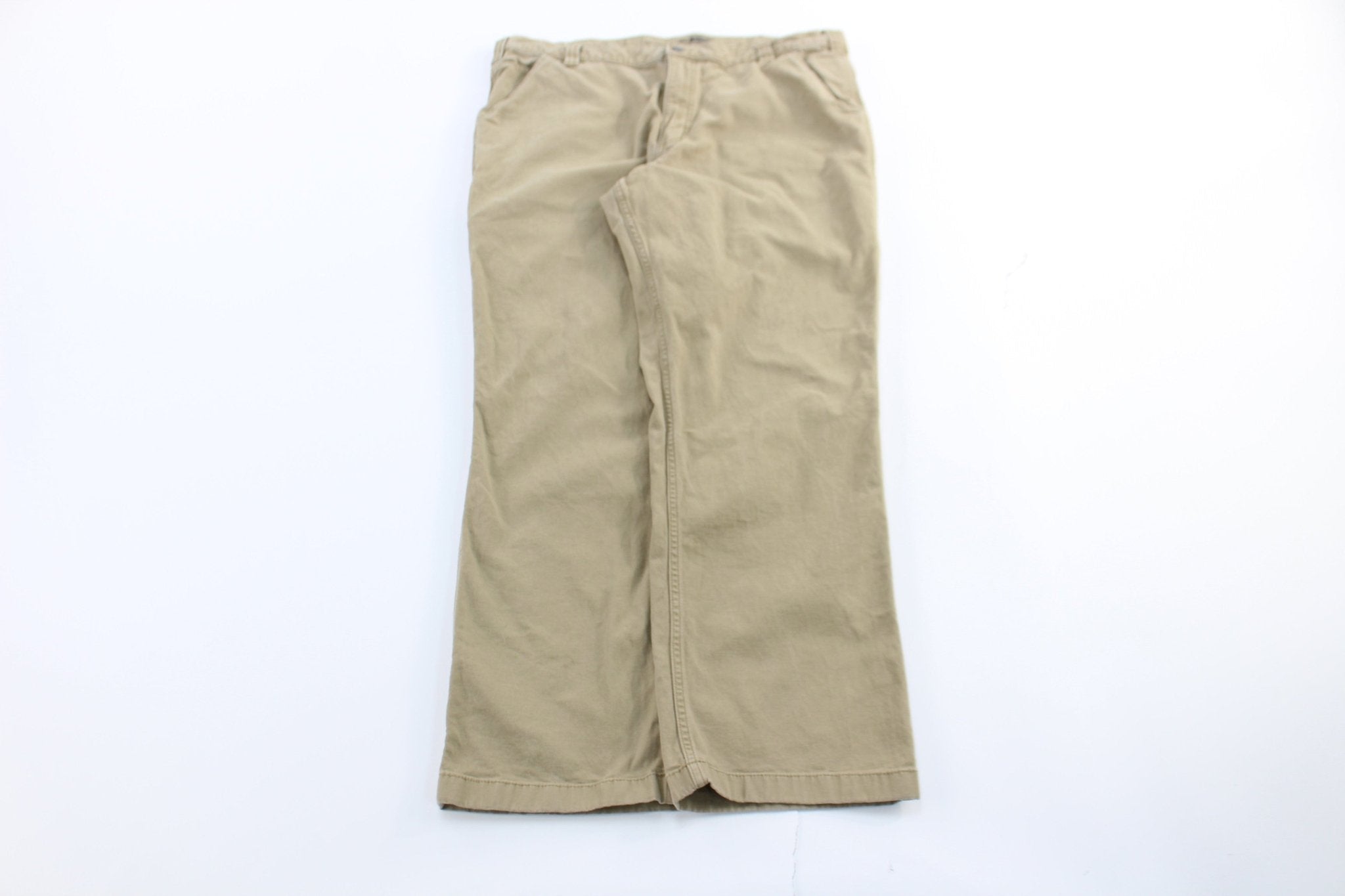 Carhartt Logo Patch Tan Relaxed Fit Pants - Pants/Shorts - Thrifted Threads