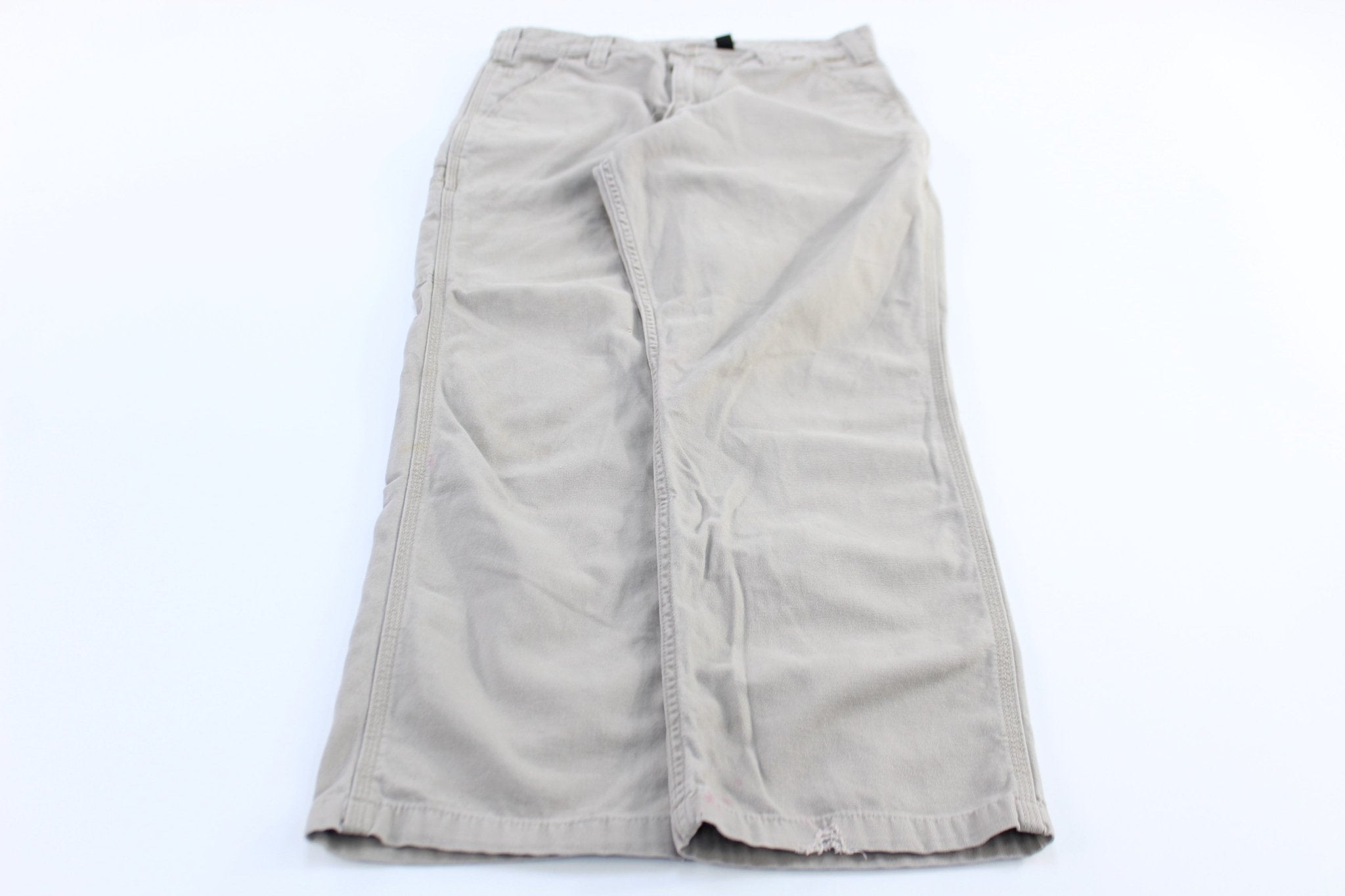 Carhartt Logo Patch Tan Relaxed Fit Pants - Pants/Shorts - Thrifted Threads