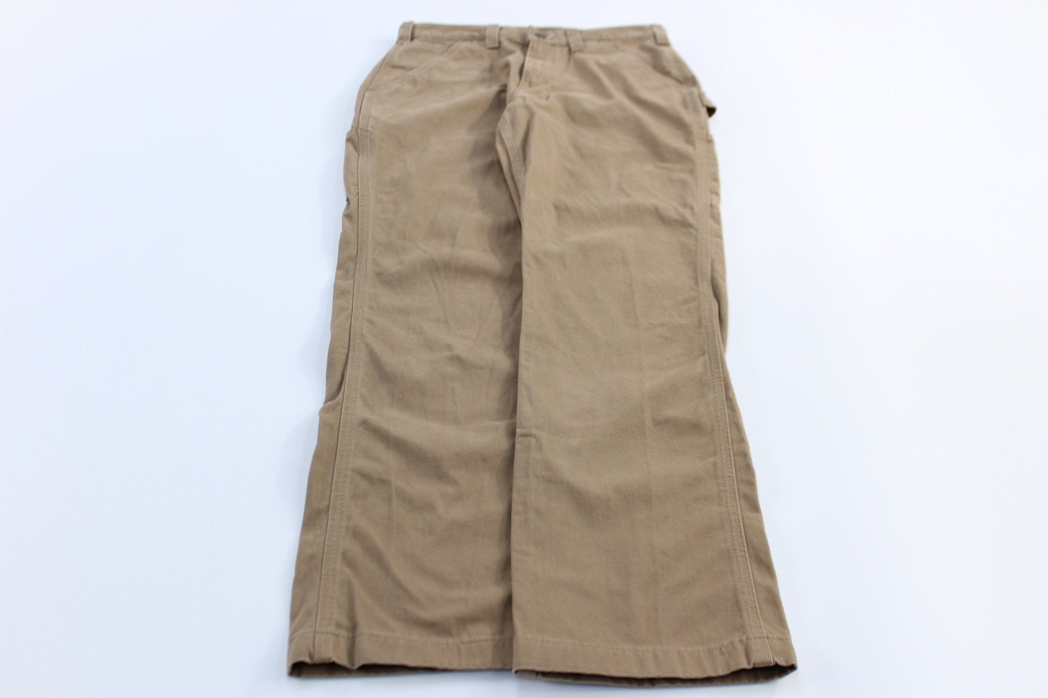 Carhartt Logo Patch Tan Relaxed Fit Pants - Pants/Shorts - Thrifted Threads