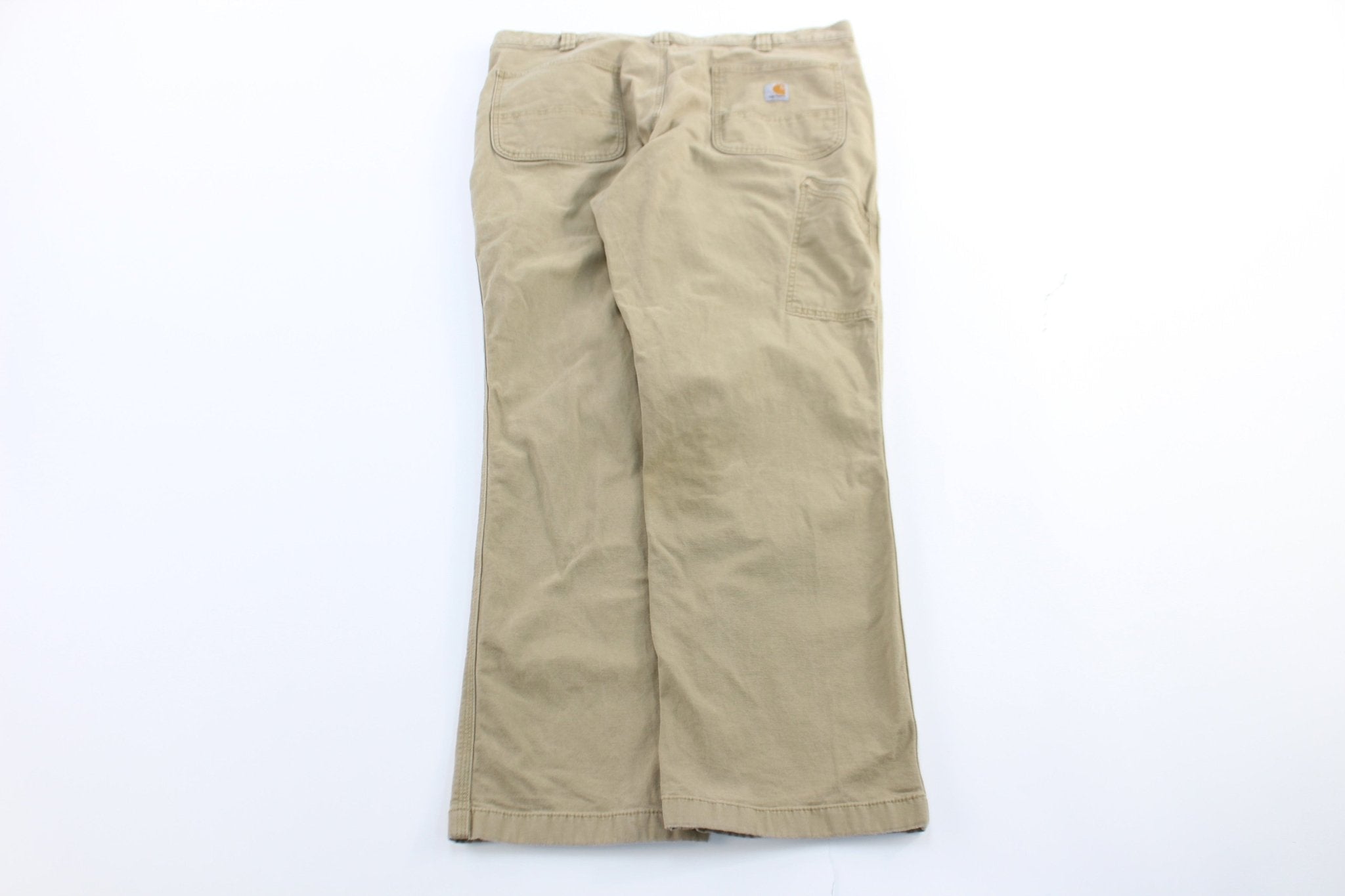 Carhartt Logo Patch Tan Relaxed Fit Pants - Pants/Shorts - Thrifted Threads
