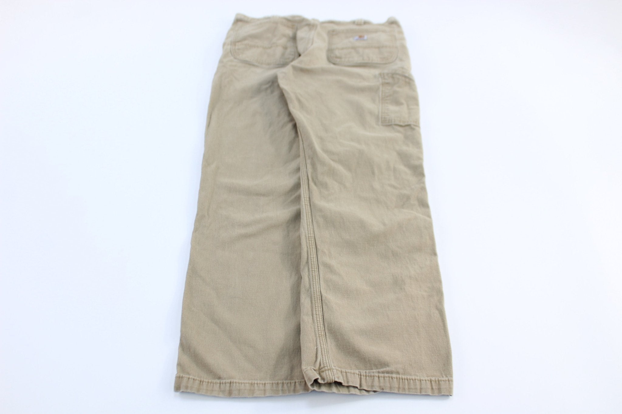Carhartt Logo Patch Tan Relaxed Fit Pants - Pants/Shorts - Thrifted Threads