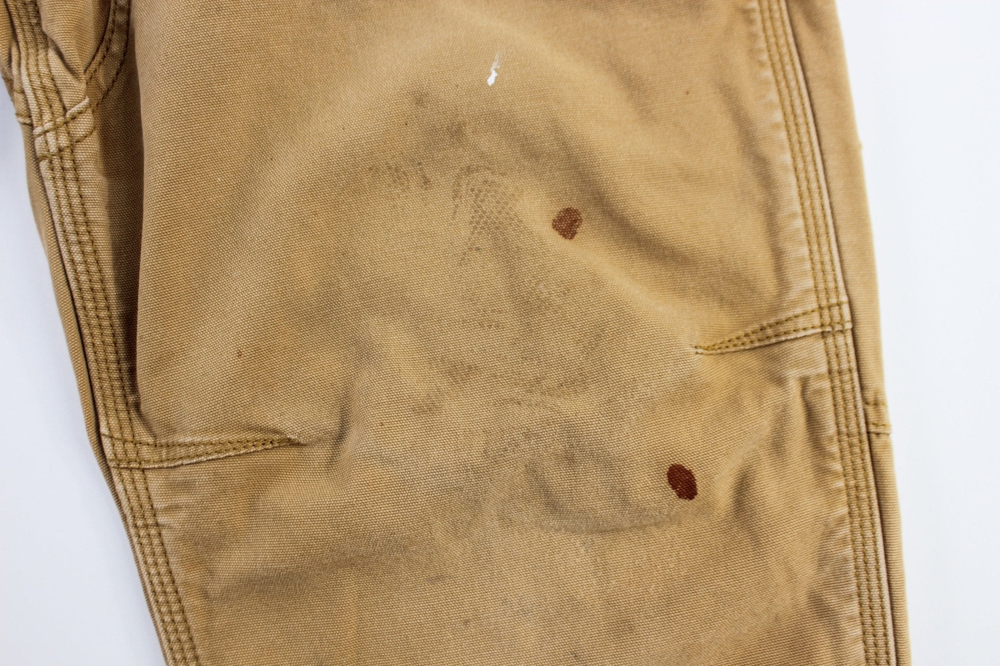 Carhartt Logo Patch Tan Relaxed Fit Pants - Pants/Shorts - Thrifted Threads