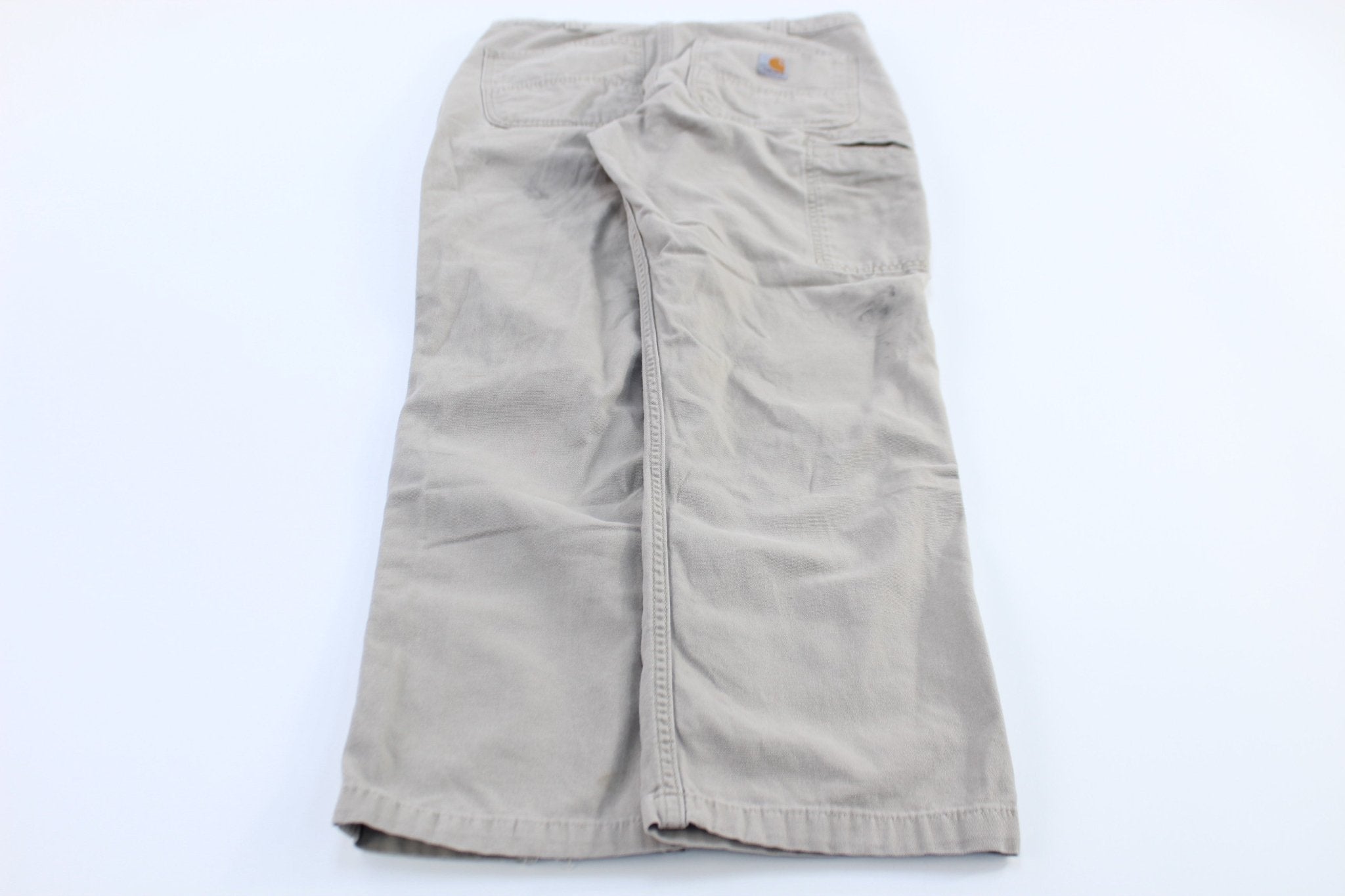 Carhartt Logo Patch Tan Relaxed Fit Pants - Pants/Shorts - Thrifted Threads