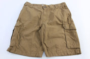 Carhartt Logo Patch Tan Relaxed Fit Shorts - ThriftedThreads.com