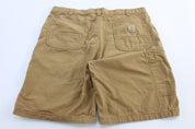 Carhartt Logo Patch Tan Relaxed Fit Shorts - Pants/Shorts - Thrifted Threads
