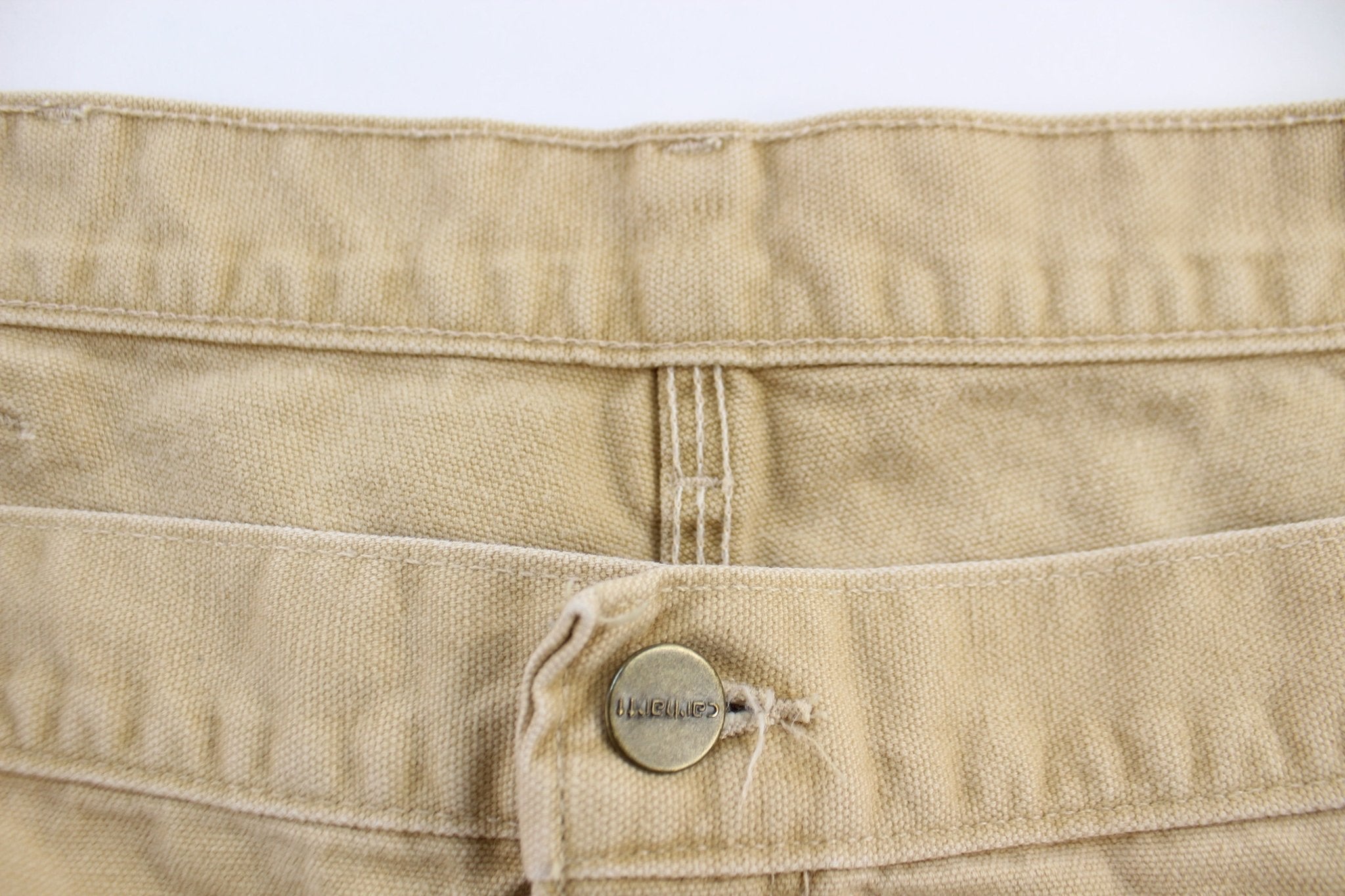 Carhartt Logo Patch Tan Shorts - Pants/Shorts - Thrifted Threads
