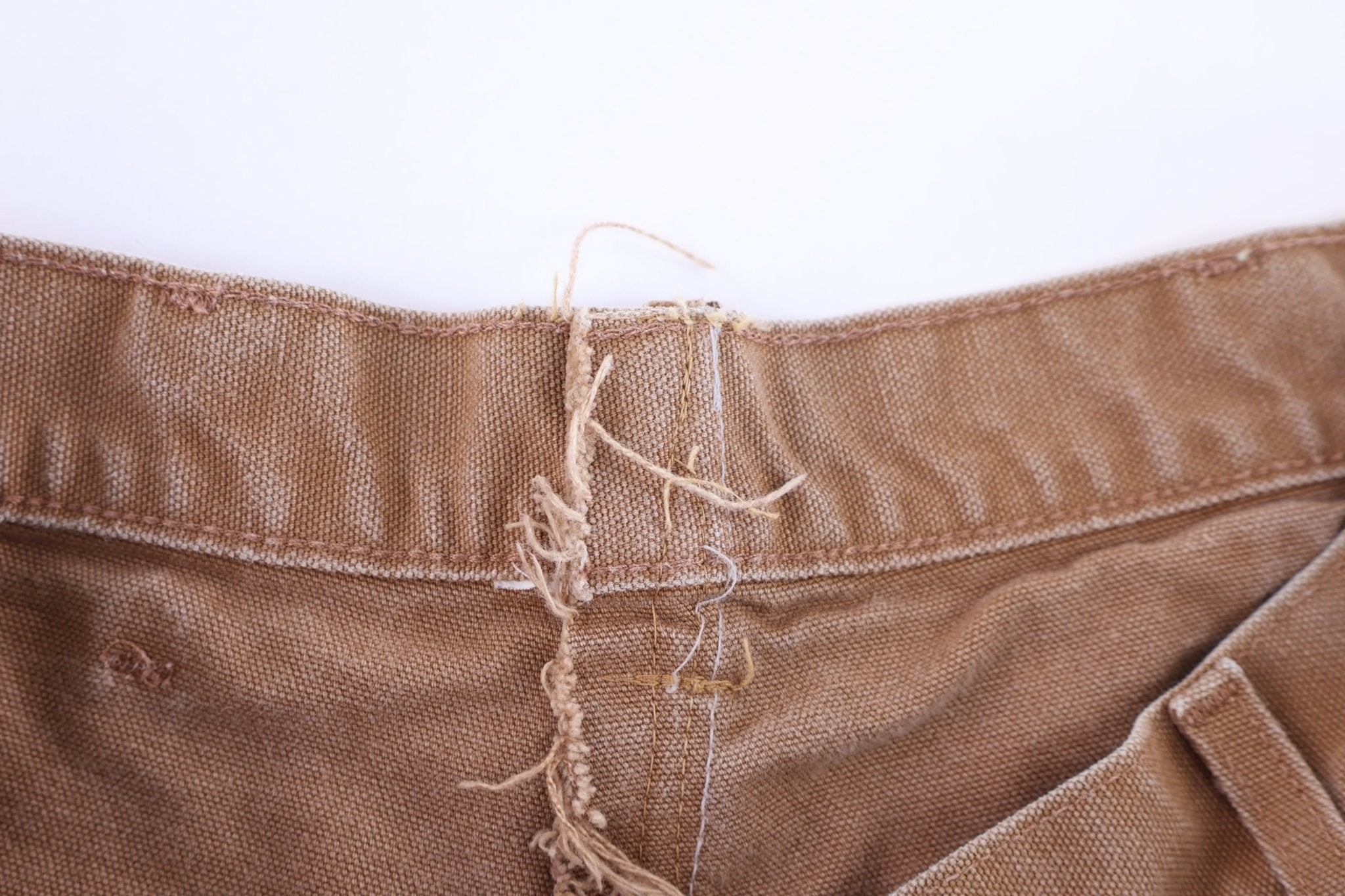 Carhartt Logo Patch Tan Shorts - Pants/Shorts - Thrifted Threads