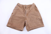 Carhartt Logo Patch Tan Shorts - Pants/Shorts - Thrifted Threads