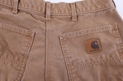 Carhartt Logo Patch Tan Shorts - Pants/Shorts - Thrifted Threads