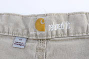 Carhartt Logo Patch Tan Shorts - Pants/Shorts - Thrifted Threads