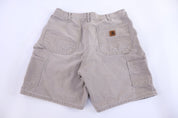 Carhartt Logo Patch Tan Shorts - Pants/Shorts - Thrifted Threads