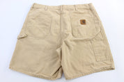 Carhartt Logo Patch Tan Shorts - Pants/Shorts - Thrifted Threads