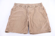Carhartt Logo Patch Tan Shorts - Pants/Shorts - Thrifted Threads