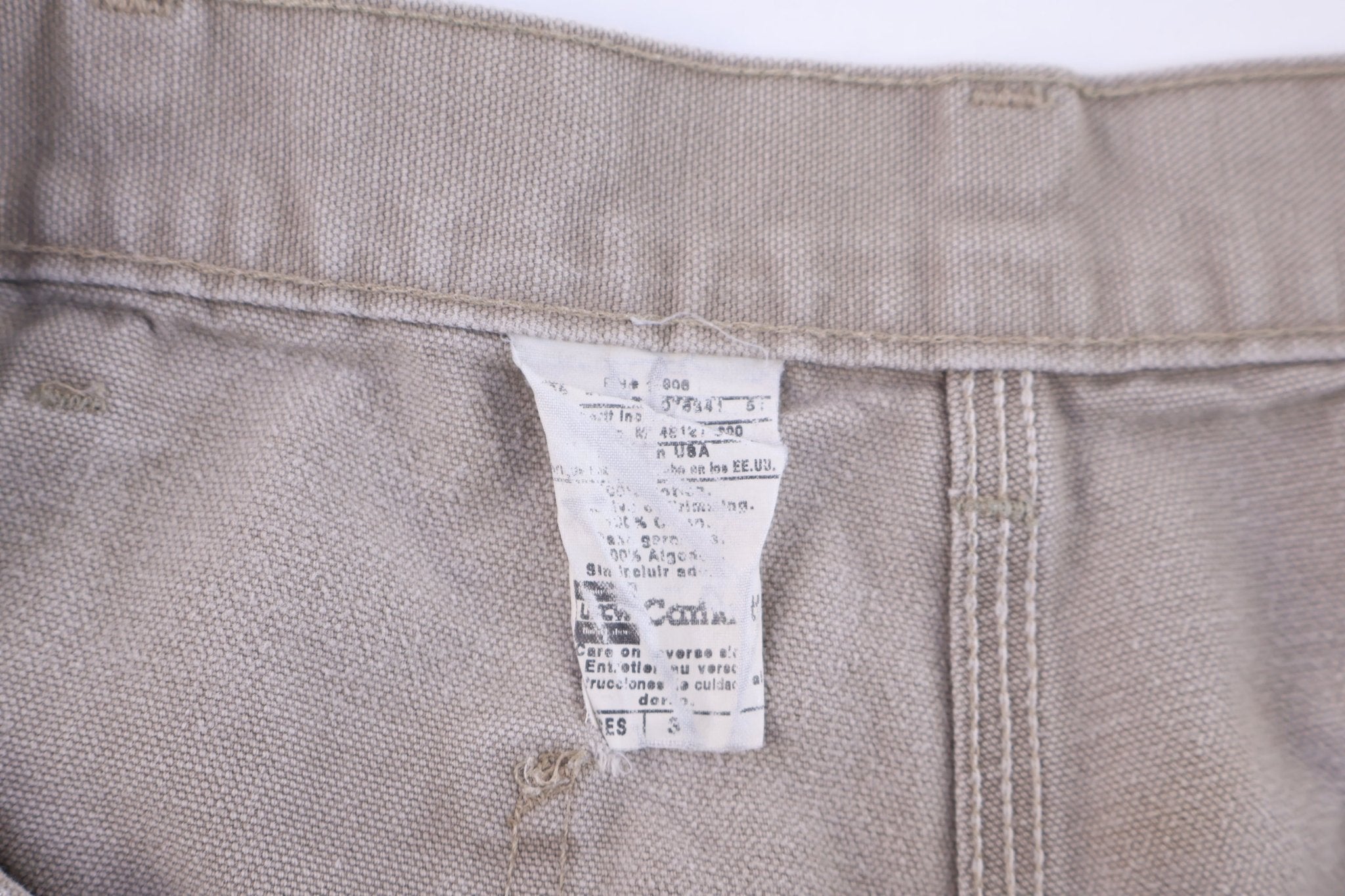 Carhartt Logo Patch Tan Shorts - Pants/Shorts - Thrifted Threads