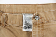 Carhartt Logo Patch Tan Workwear Pants - ThriftedThreads.com