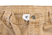 Carhartt Logo Patch Tan Workwear Pants - ThriftedThreads.com