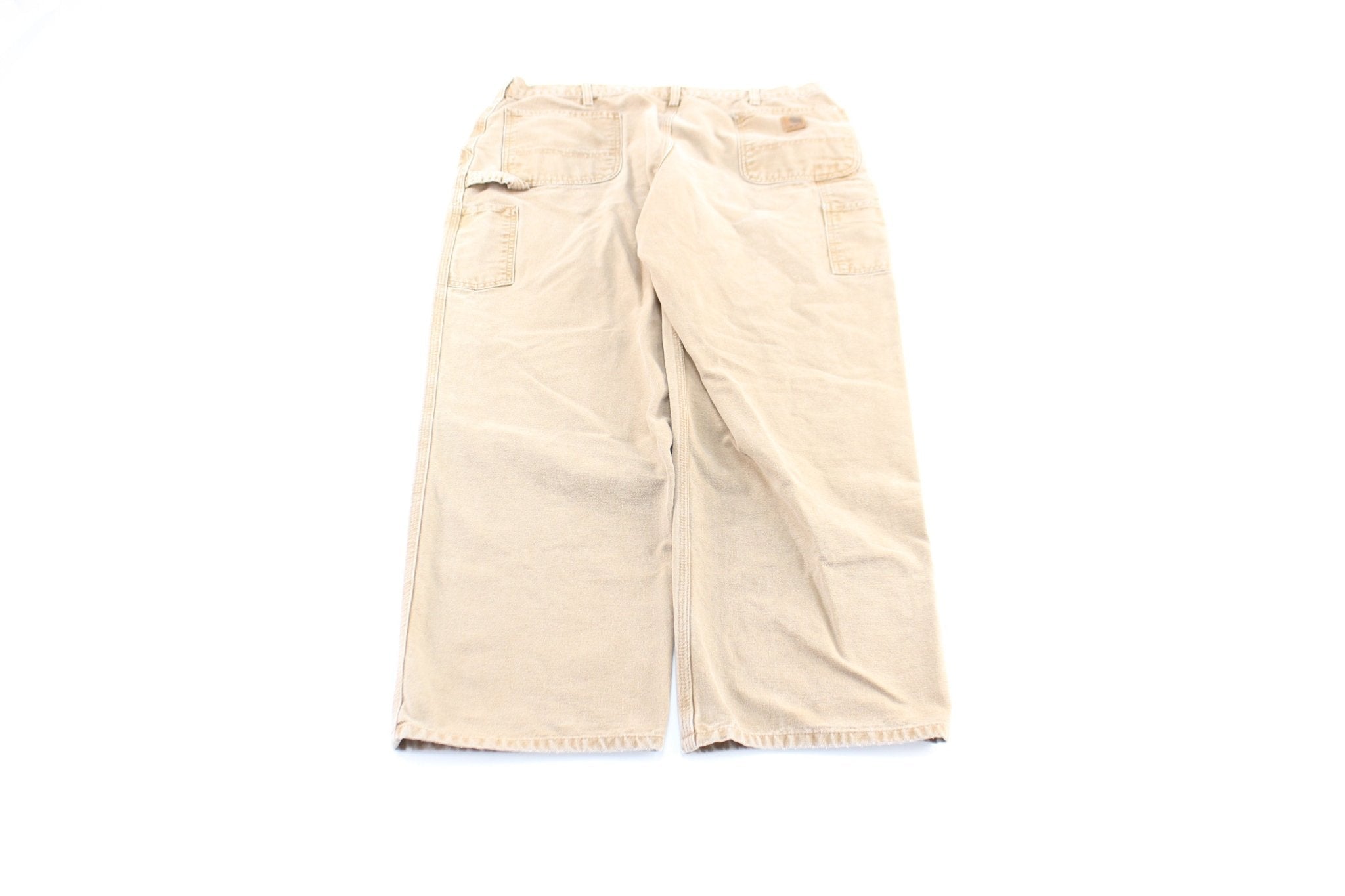 Carhartt Logo Patch Tan Workwear Pants - Pants - Thrifted Threads