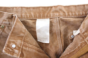 Carhartt Logo Patch Tan Workwear Pants - Pants/Shorts - Thrifted Threads