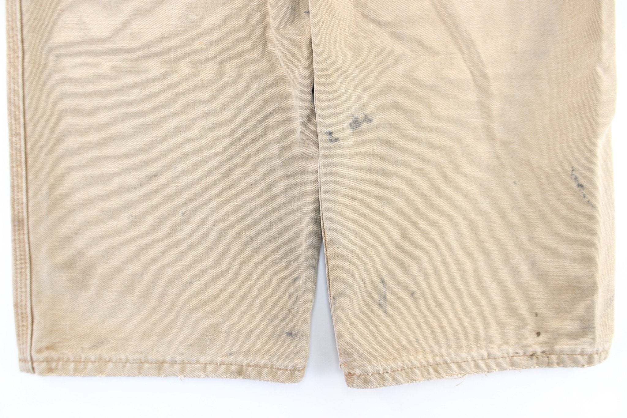 Carhartt Logo Patch Tan Workwear Pants - Pants/Shorts - Thrifted Threads