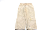 Carhartt Logo Patch Tan Workwear Pants - Pants/Shorts - Thrifted Threads