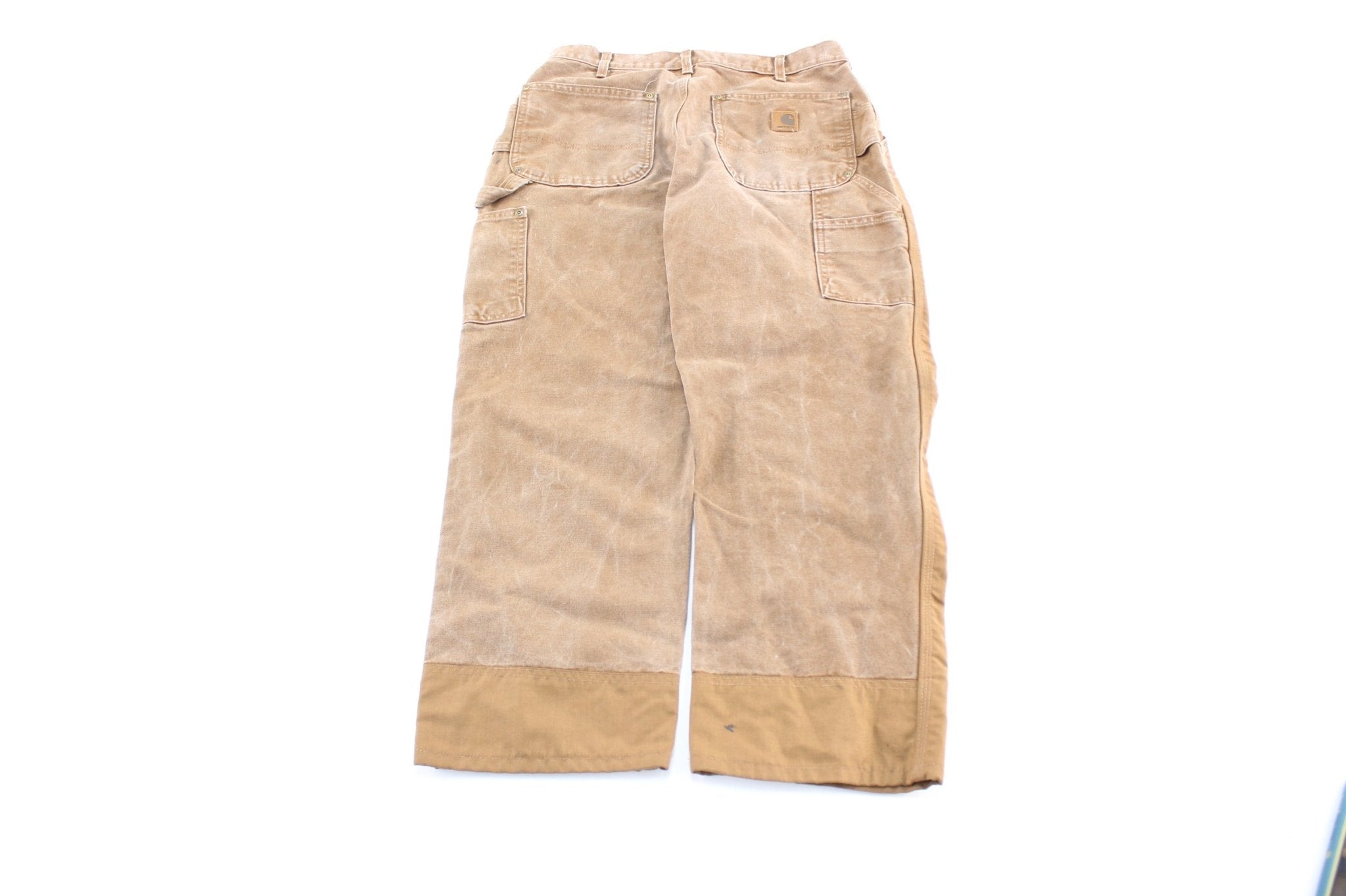 Carhartt Logo Patch Tan Workwear Pants - Pants/Shorts - Thrifted Threads