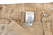 Carhartt Logo Patch Tan Workwear Pants - Pants/Shorts - Thrifted Threads