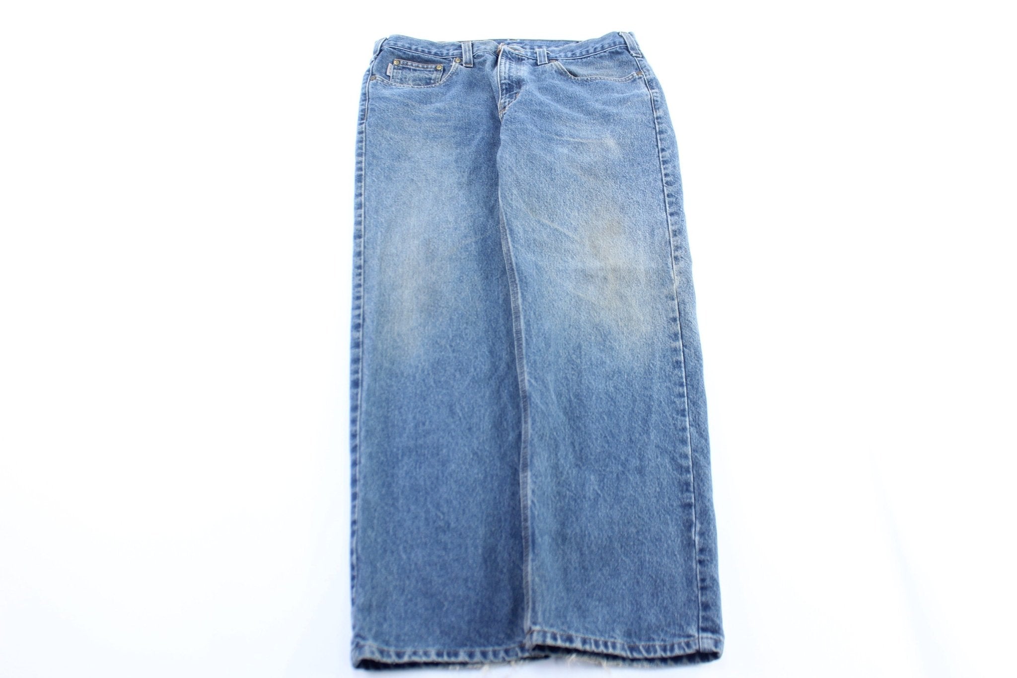 Carhartt Logo Patch Traditional Fit Denim Jeans - ThriftedThreads.com