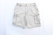 Carhartt Logo Patch White Cargo Shorts - ThriftedThreads.com