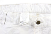 Carhartt Logo Patch White Carpenter Shorts - ThriftedThreads.com