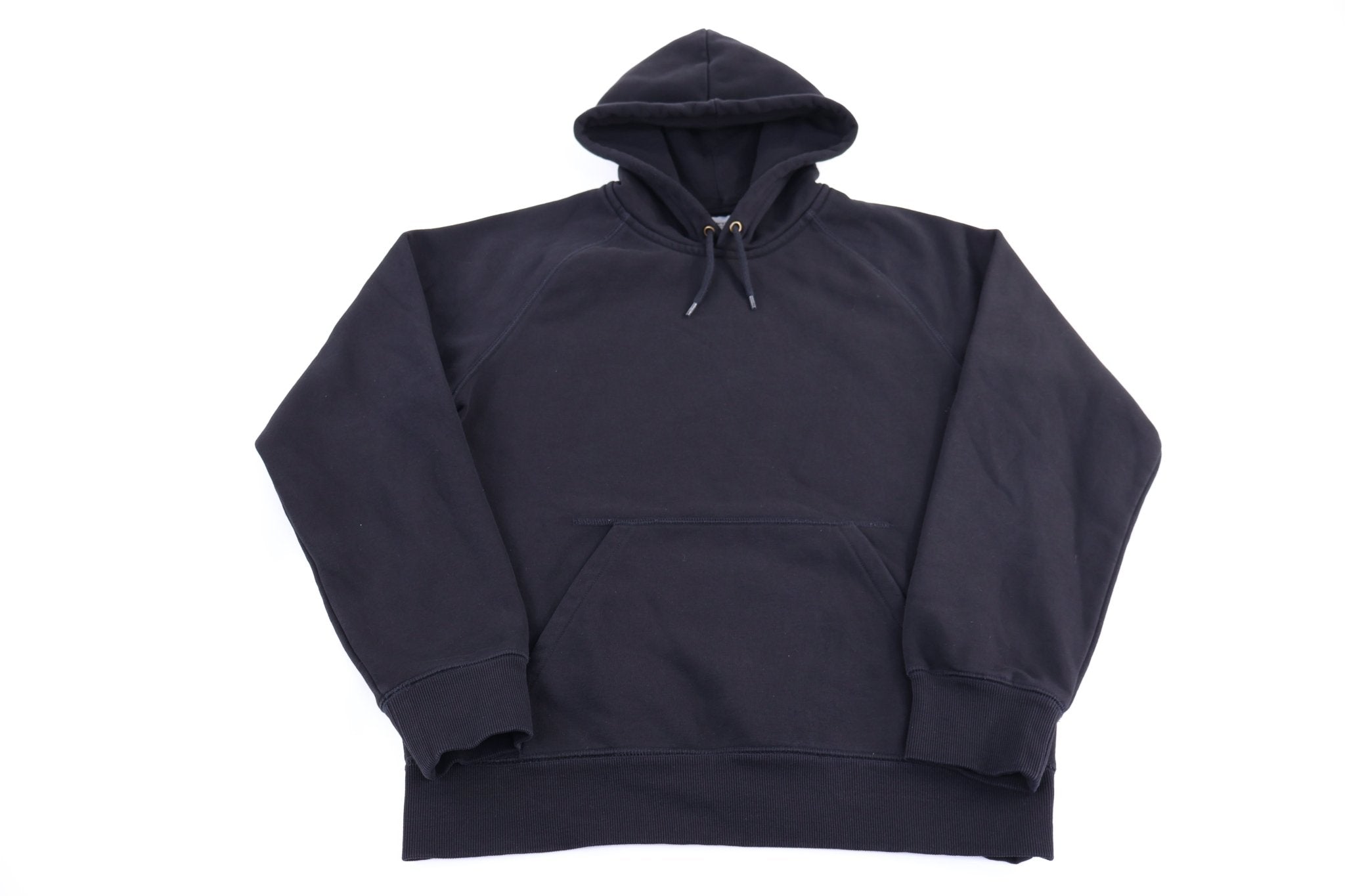 Carhartt WIP Logo Patch Black Pullover Hoodie - Sweatshirt - Thrifted Threads