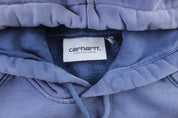 Carhartt Work In Progress Light Blue Pullover Hoodie - ThriftedThreads.com