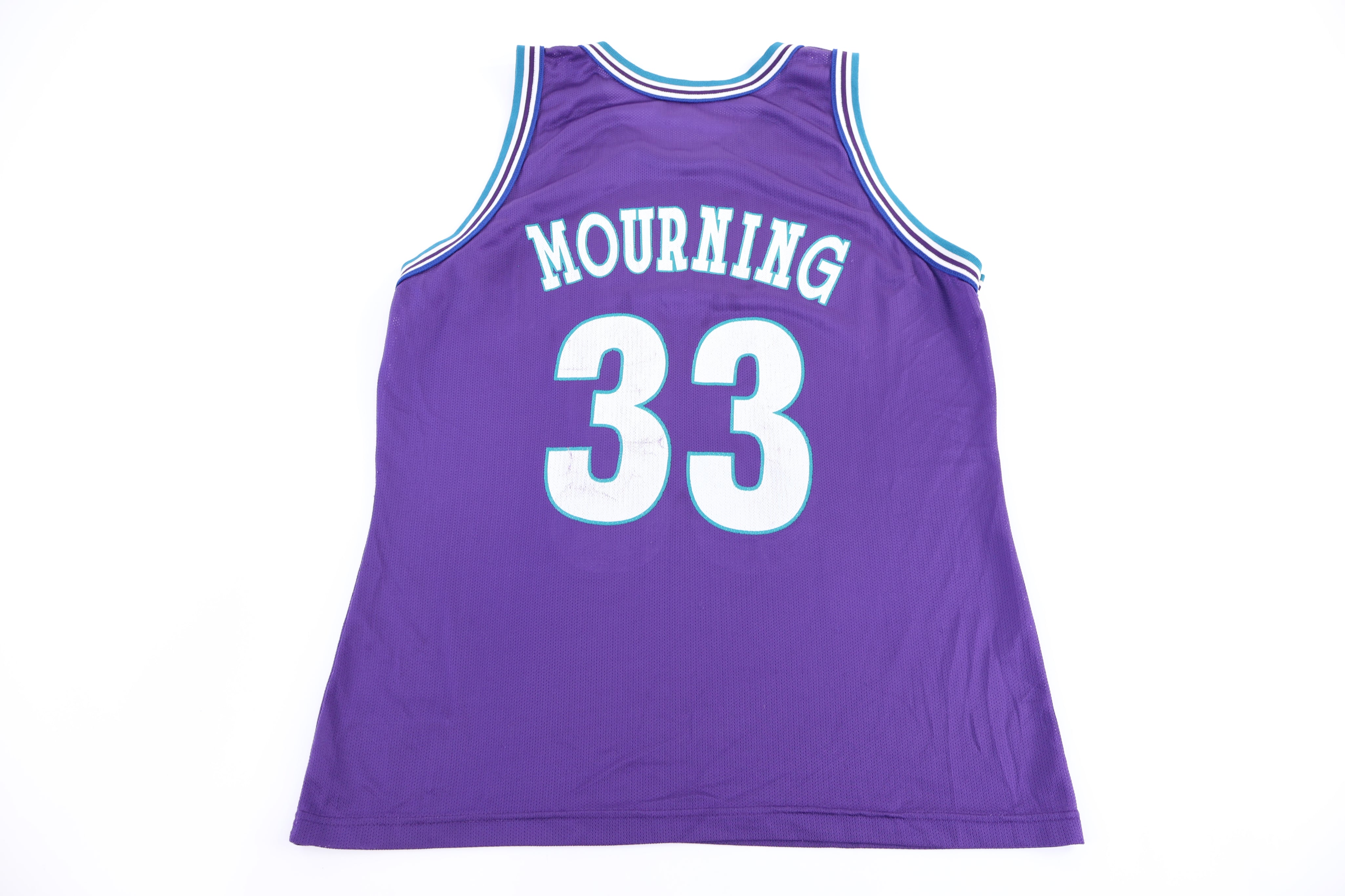 Champion Alonzo Mourning Charlotte Hornets Basketball Jersey - Jerseys/Tanks - Thrifted Threads